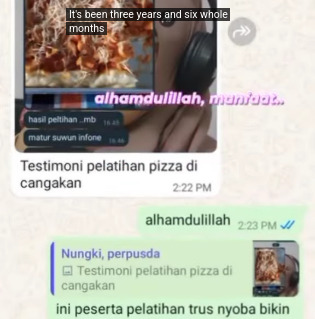 Testimoni peserta pelatihan olahan pangan di kelas Pemberdayaan Masyarakat Ngawitekno